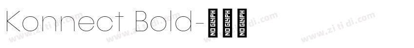 Konnect Bold字体转换
